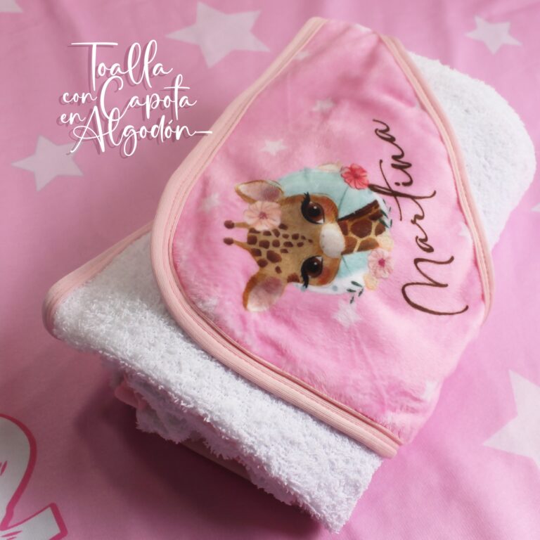 Toalla bebé personalizada.